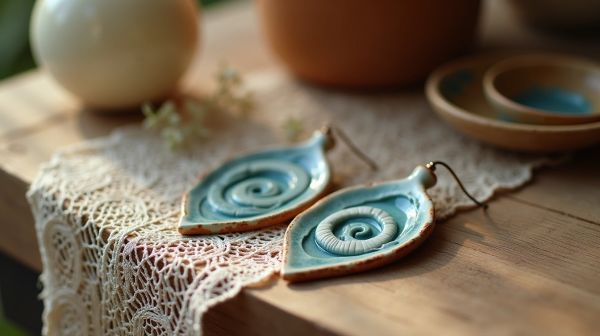 Des boucles d'oreilles en céramique pour un style unique