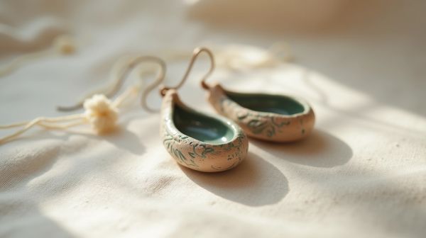 Des boucles d'oreilles en céramique pour un style unique
